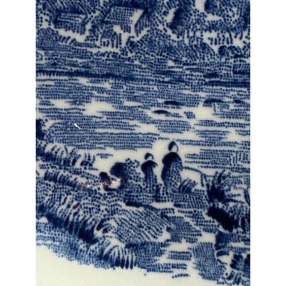 Staffordshire Blue & White Windsor 9” Castle English Plate by Unicorn - Picture 5 of 17